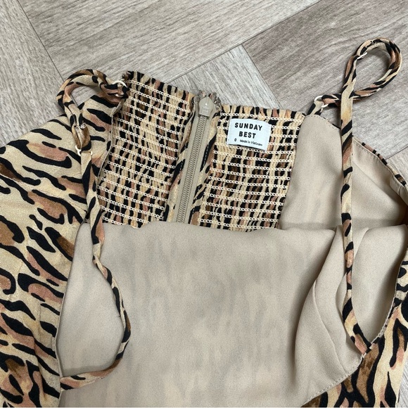 Sunday Best Aritzia Chiara Leopard Mini Dress - Picture 3 of 4